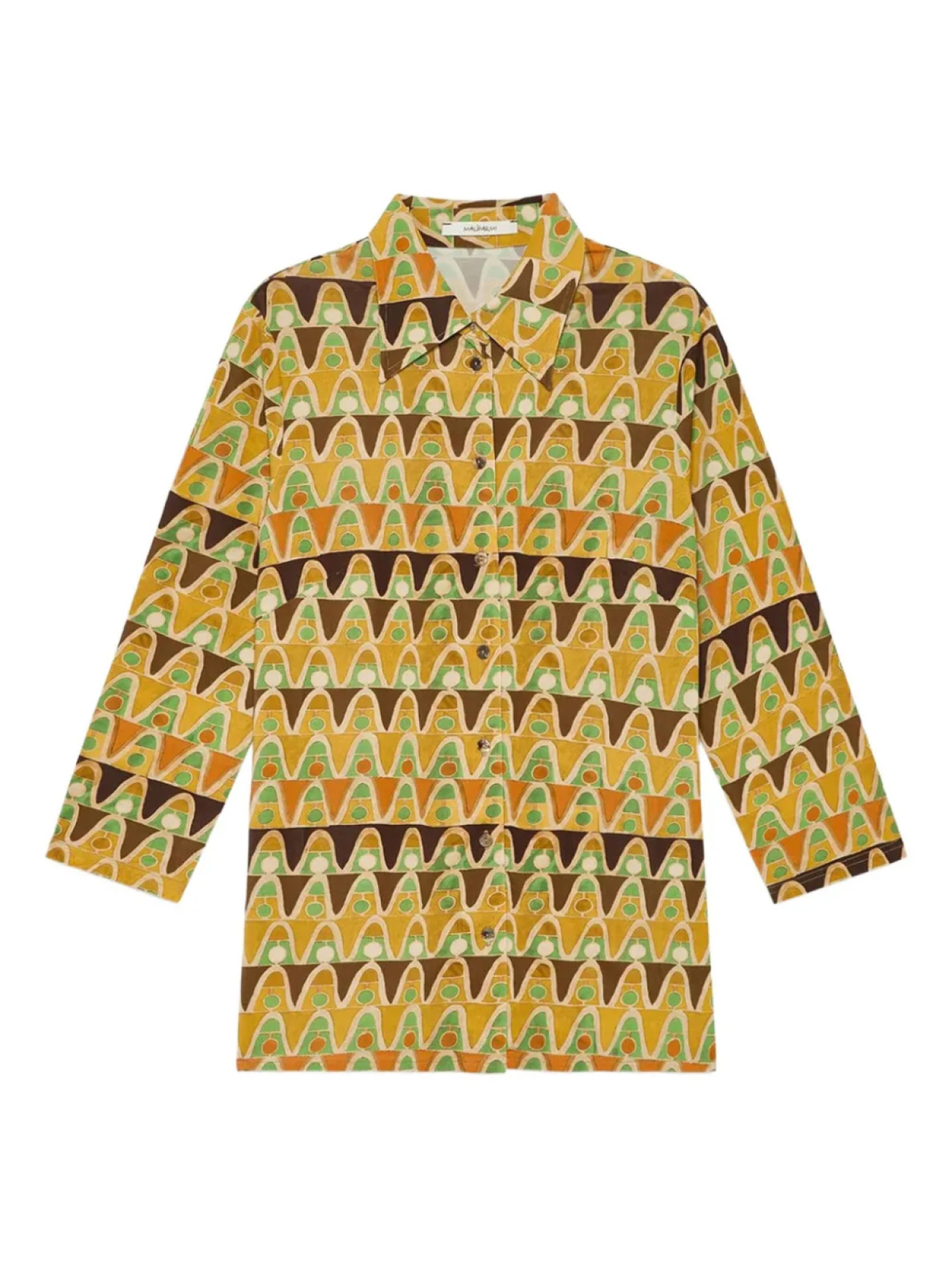 

Рубашка MALIPARMI с геометрическим принтом, желтый