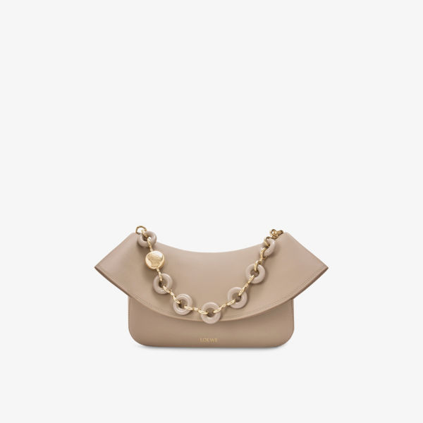 

Средняя кожаная сумка Ola через плечо Loewe, желтый