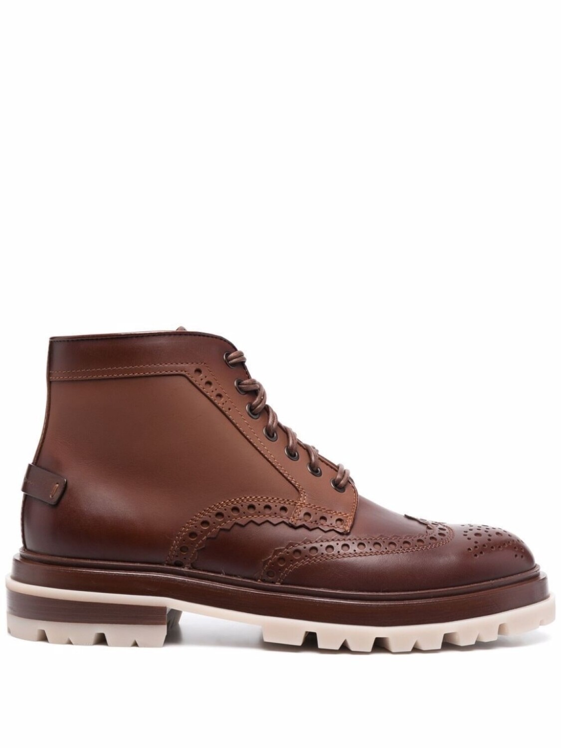 

Santoni ботинки Breakout с брогированием, коричневый