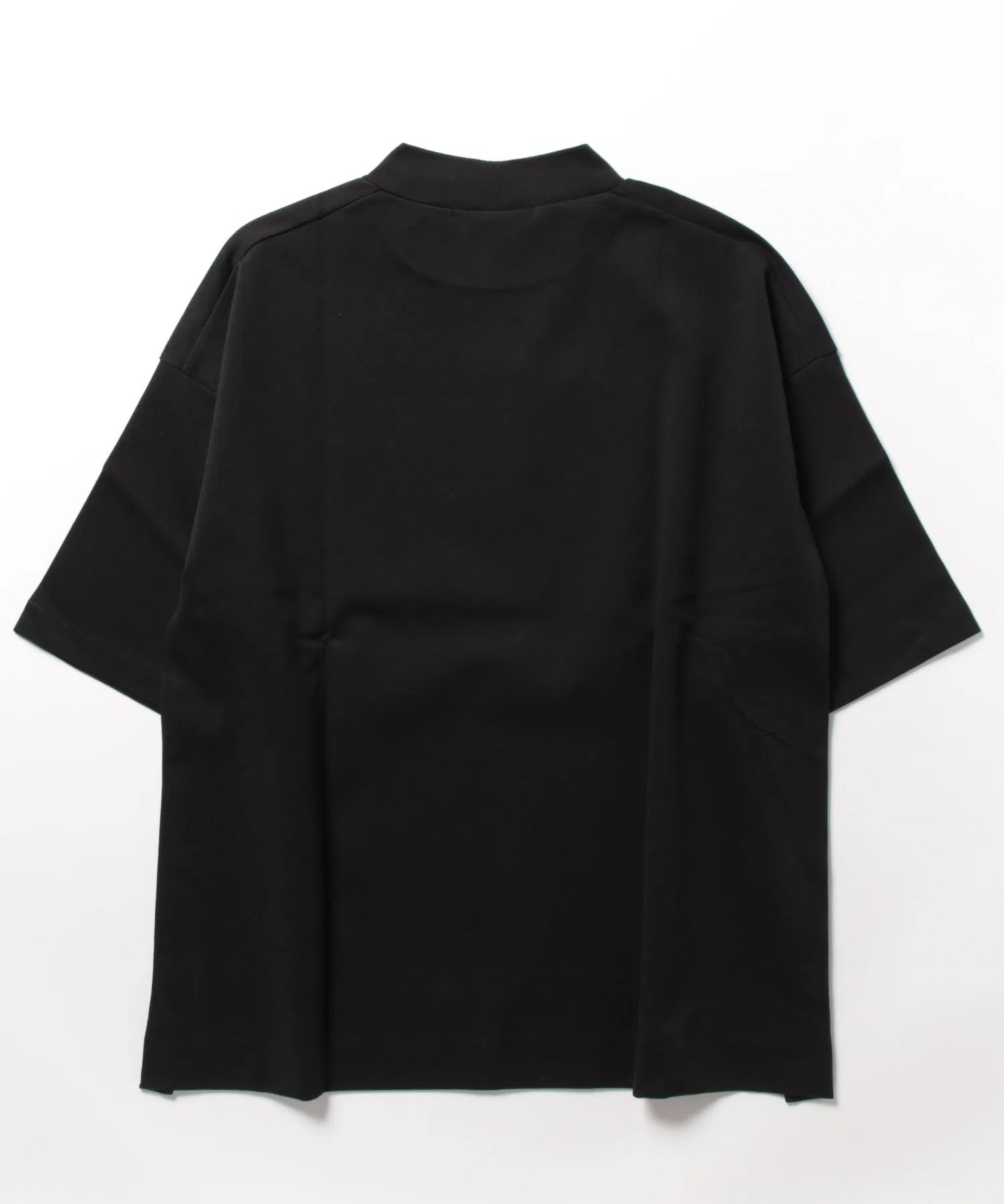 Футболка LACOSTE с коротким рукавом, мок-воротник, асимметричный подол, белая — фото 2