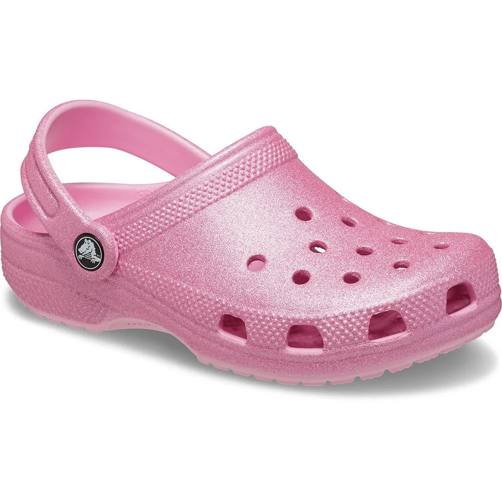 

Сабо Crocs Classic Glitter Clog K, розовый