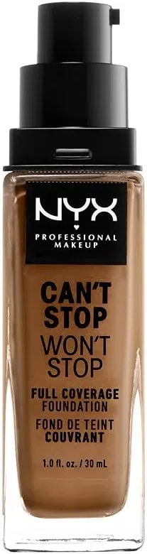 Тональное средство Cantostop One-Stop Full Coverage Foundation Nyx Professional Makeup 30 мл цвет Nutmeg