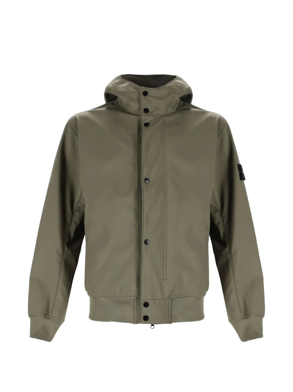 

Куртка с капюшоном на пуговицах Stone Island, зеленый