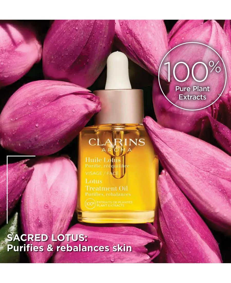 Масло для лица Clarins — Увлажняющее Lotus, , None, 28 г — фото 3