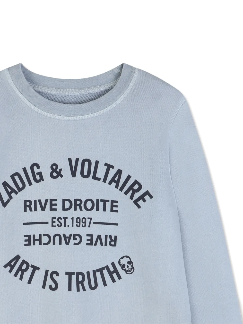 Толстовка с круглым вырезом Zadig & Voltaire Kids, синий — фото 3