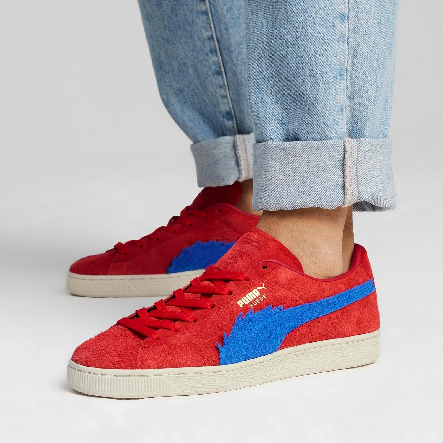 Кроссовки PUMA Suede One Piece 39652001, 2-Red For All Time Ultra Blue — фото 2