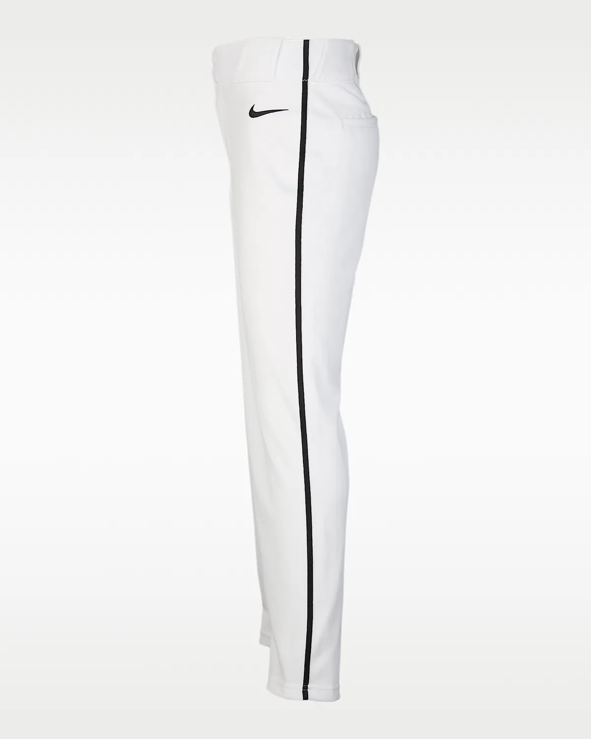 Детские бейсбольные штаны с кантом Nike Vapor Select 2, White/Black/Black — фото 3