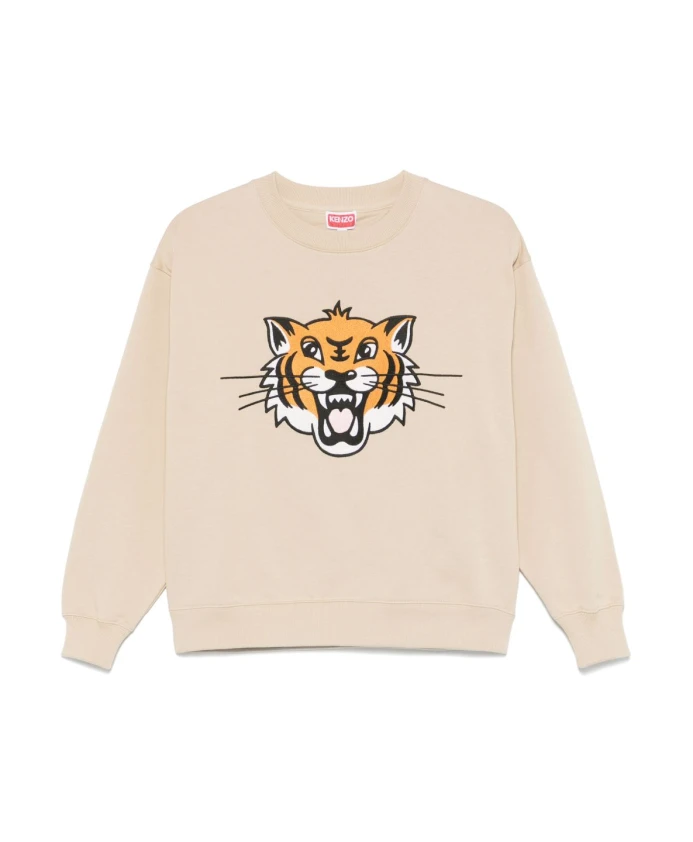 

Толстовка «Счастливый тигр» с вышивкой Kenzo, бежевый