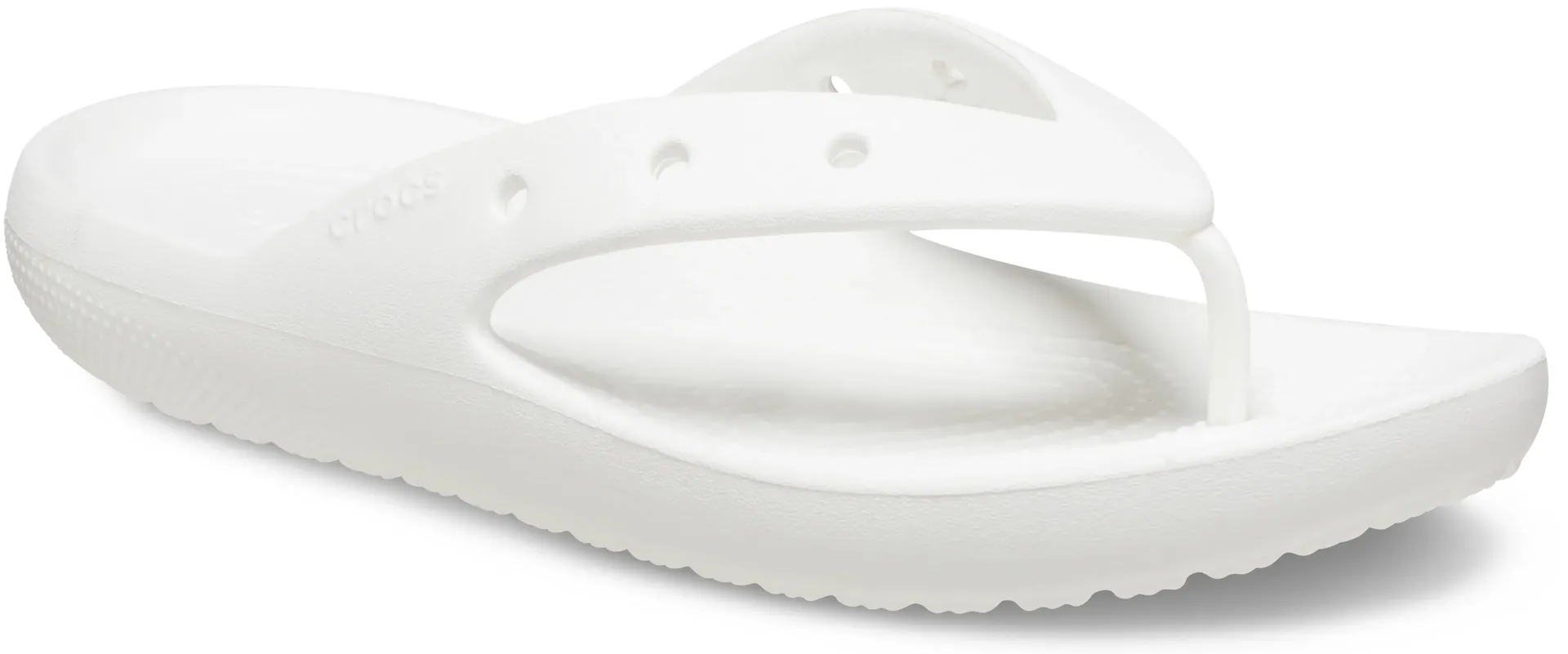 

Шлепанцы Crocs "Classic Flip V2", летняя обувь, горки для бассейна, тапочки, со стойкой для носка, белый