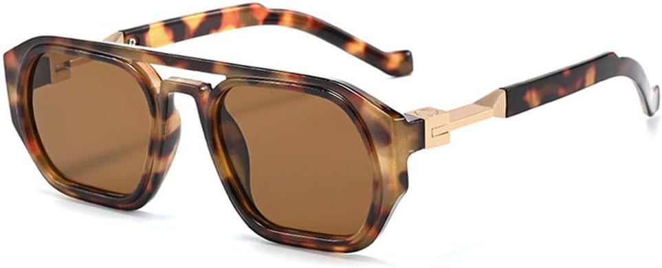 

Солнцезащитные очки с защитой от УФ-излучения UV400 - двойные перемычки, градиентная расцветка, для женщин и мужчин, для бега и занятий спортом на открытом воздухе UYPTK, Leoaprd-brown