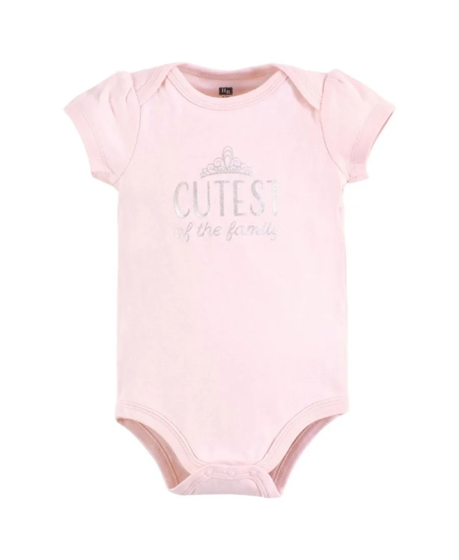 Комплект из 3 мягких хлопковых боди на каждый день Hudson Baby, Sparkle Princess Tutu — фото 4