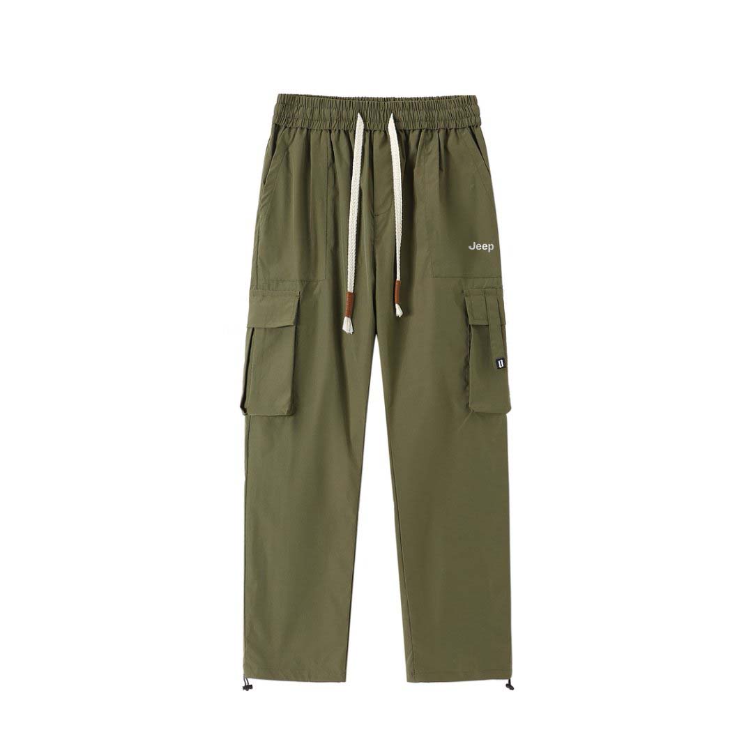 

Повседневные брюки унисекс тонкие карго Jeep, army зеленый