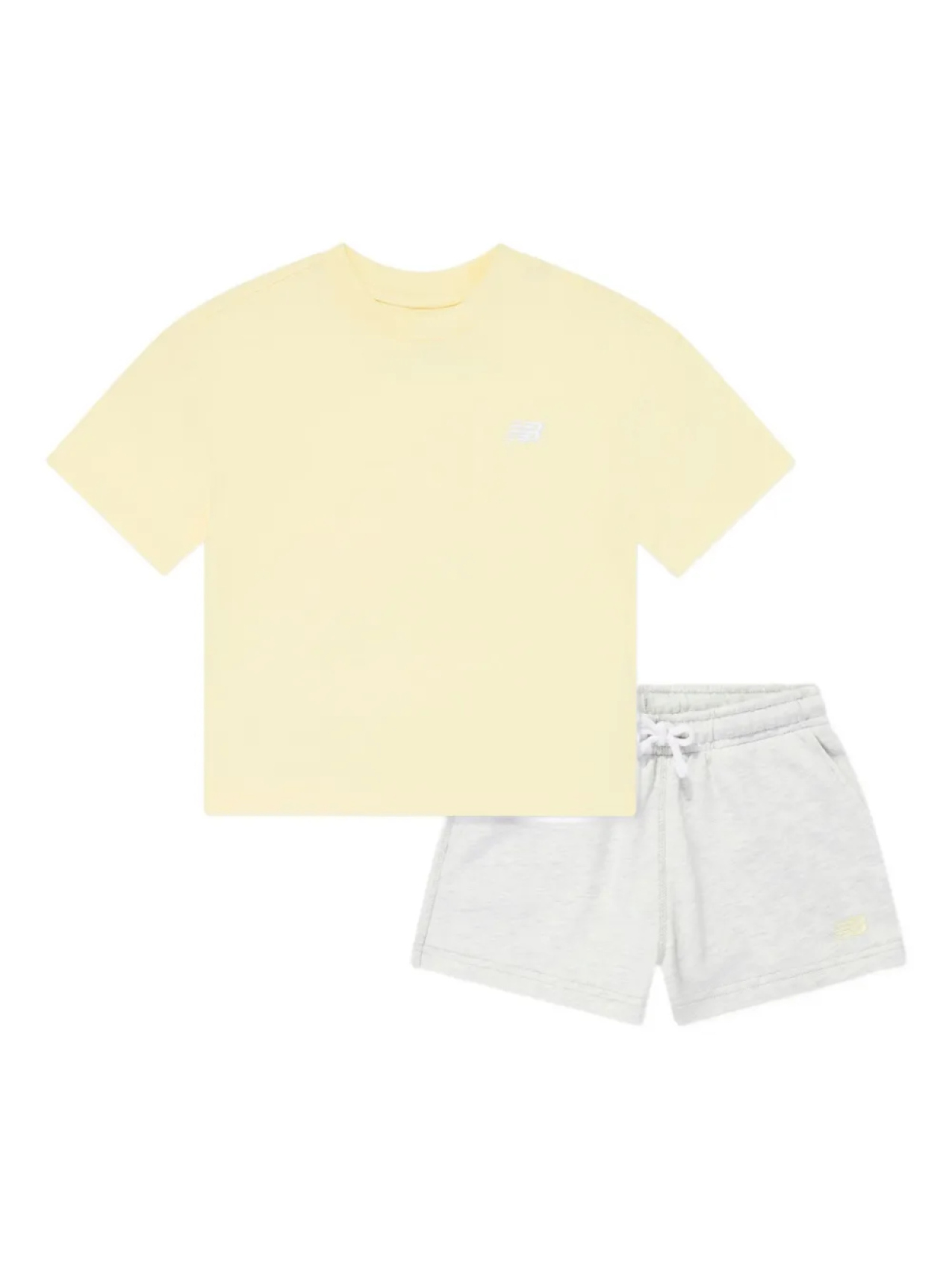 

Комплект шорт с вышитым логотипом New Balance Kids, желтый