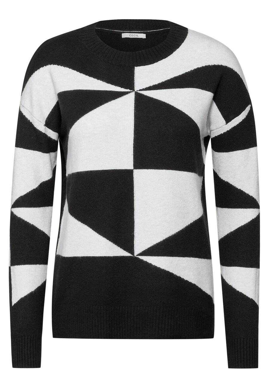 

Тонкий вязаный свитер CECIL Sweater, черный