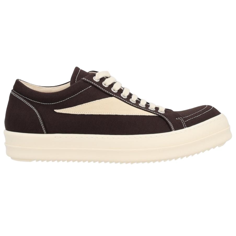 Rick Owens DRKSHDW Винтажные низкие кожаные кроссовки мужские brown — фото 3