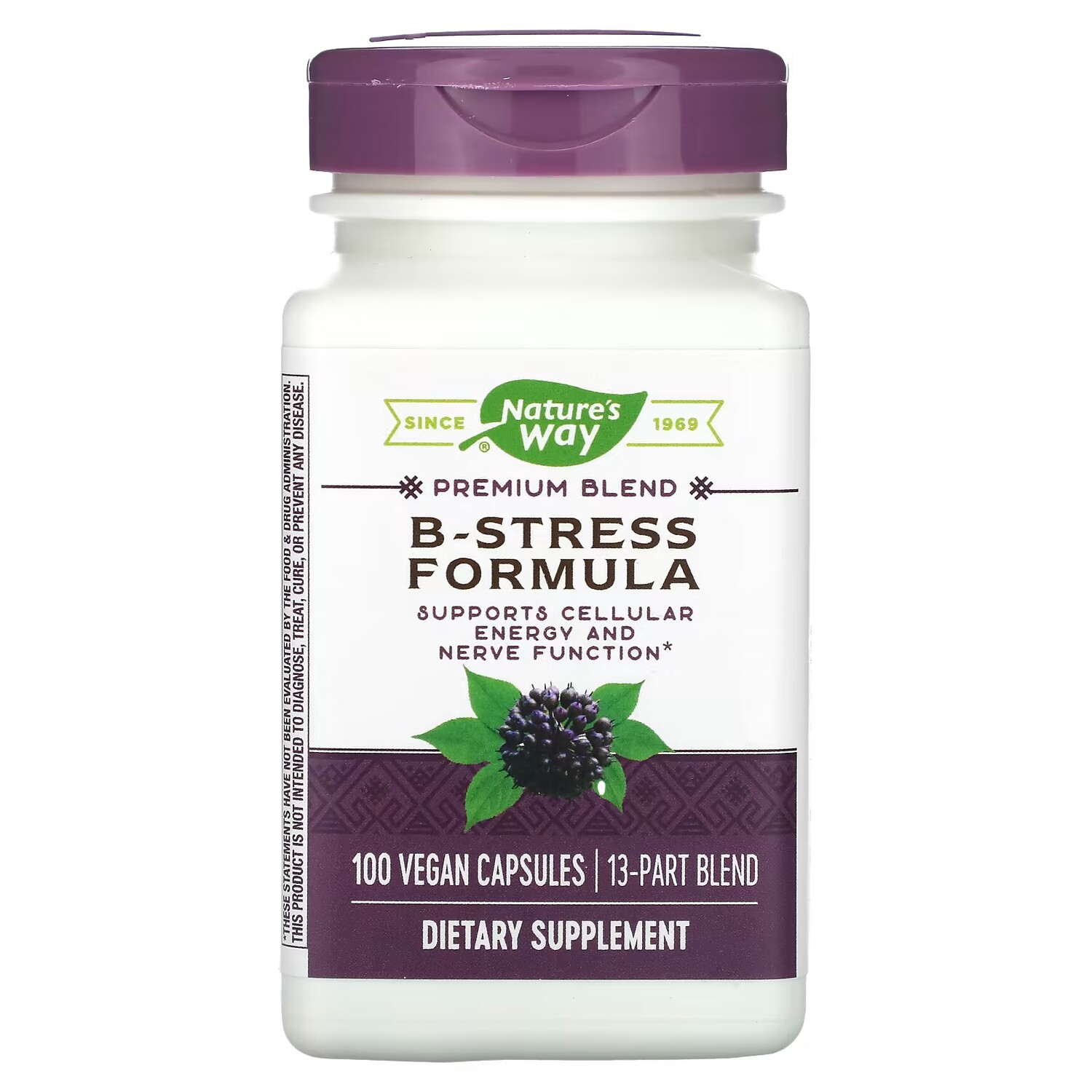 

Добавка Nature's Way Premium Blend B-Stress Formula, 100 веганских капсул