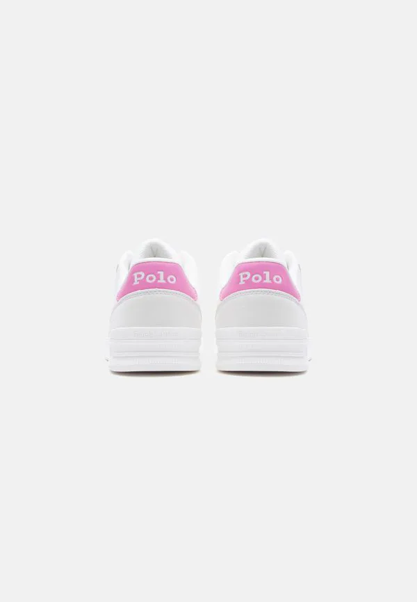 Кроссовки унисекс hollis Polo Ralph Lauren, White/Light Grey/Pink — фото 3