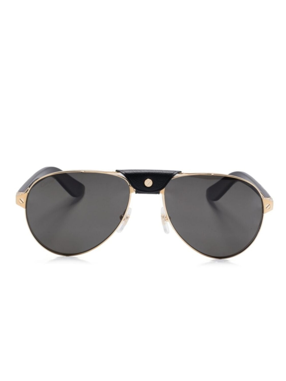 

Cartier Eyewear солнцезащитные очки Santos, черный