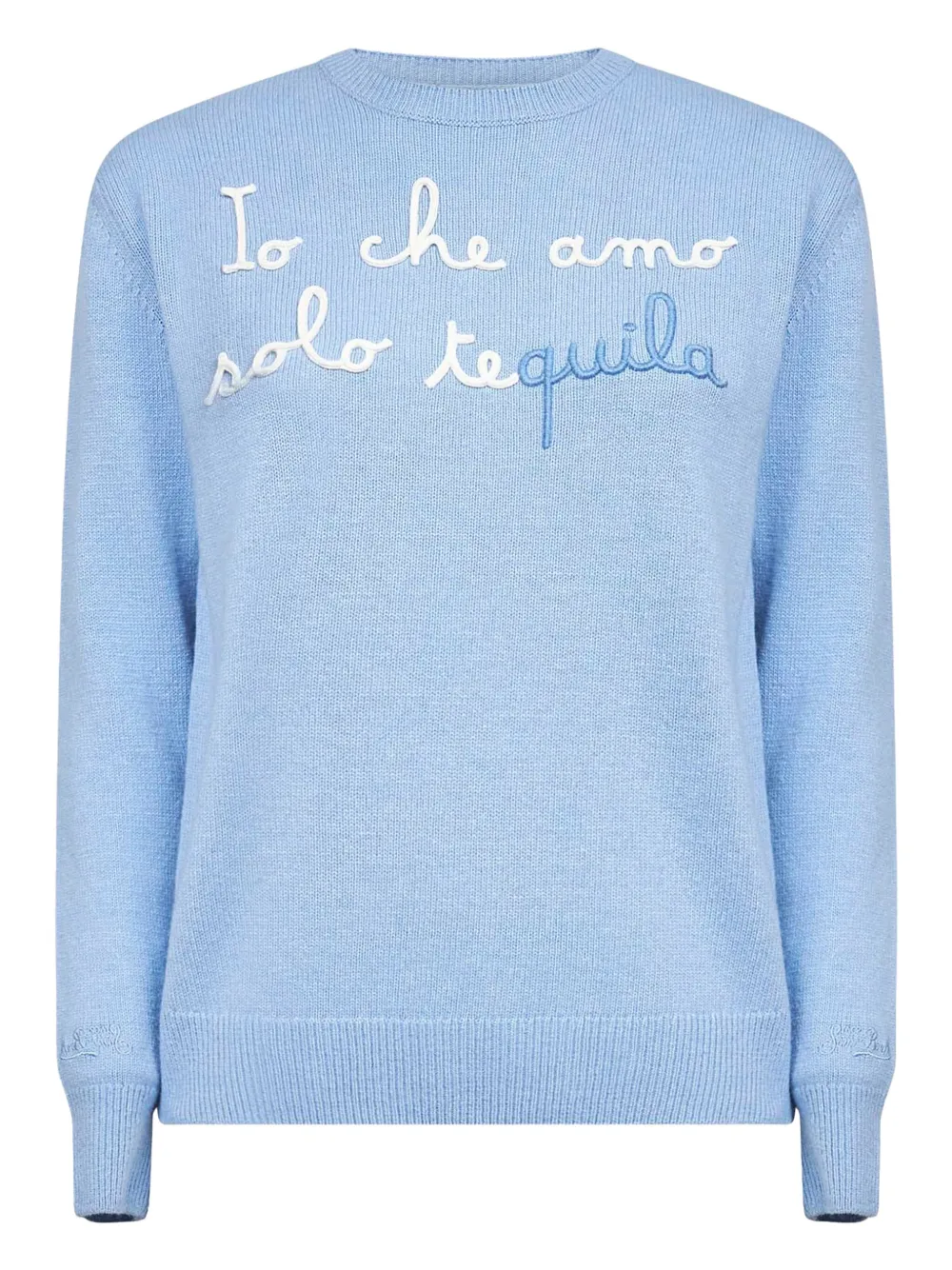 

Свитер с вышивкой Mc2 Saint Barth, синий