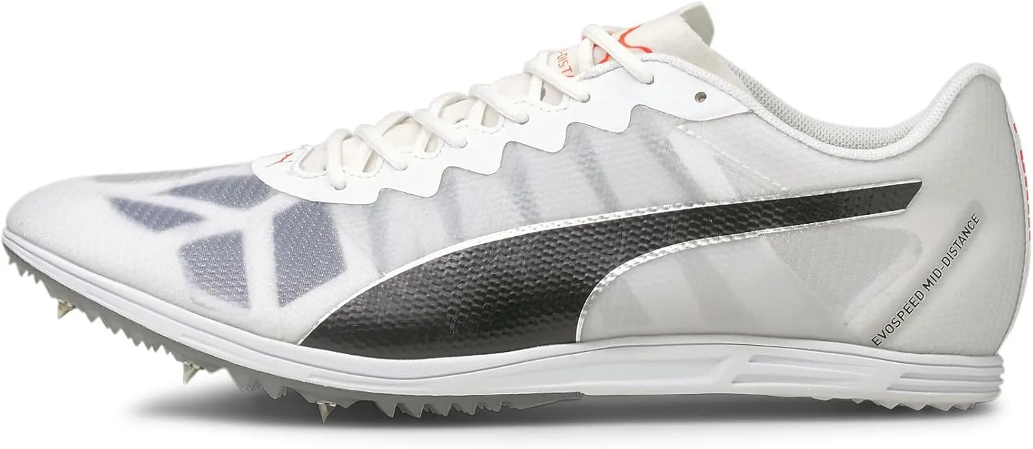 Мужские кроссовки PUMA Evospeed для бега на средние дистанции, белый/черный