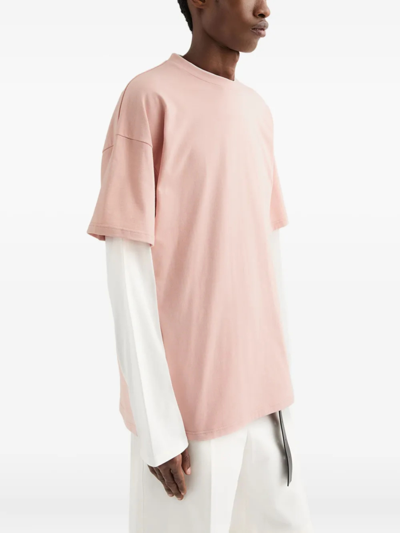 Jil Sander футболка с круглым вырезом, розовый — фото 3