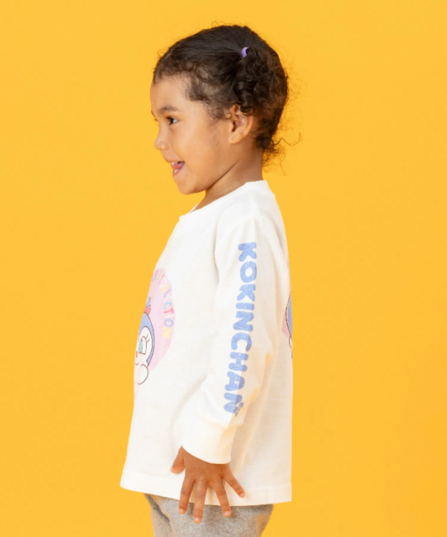 Детская футболка с длинным рукавом ANPANMAN KIDS COLLECTION Байкинман чёрная — фото 3