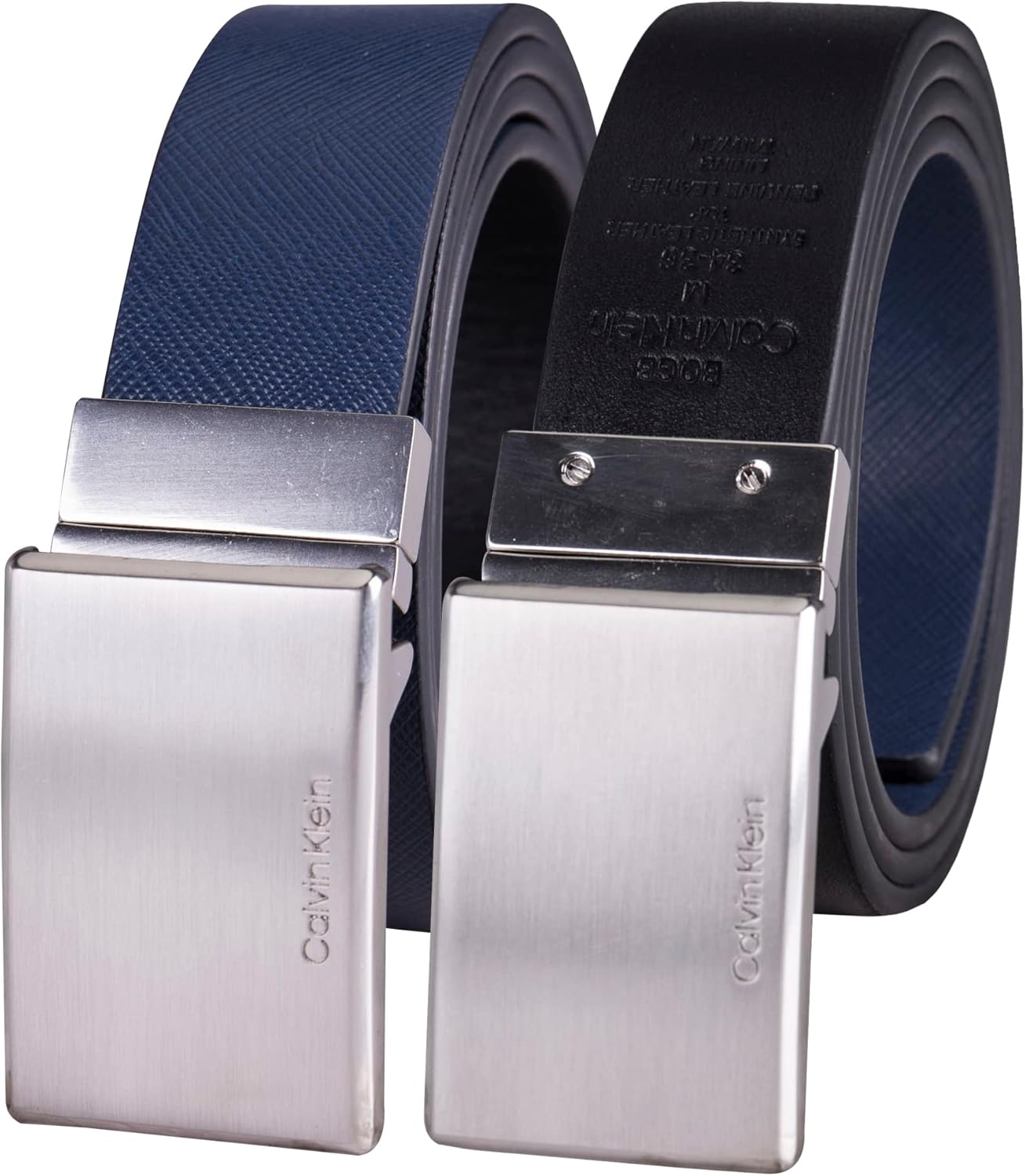 

Ремень Calvin Klein для мужского костюма «два в одном» с современной пряжкой и двусторонним дизайном, Blue/Black Plaque, Голубой, Ремень Calvin Klein для мужского костюма «два в одном» с современной пряжкой и двусторонним дизайном, Blue/Black Plaque