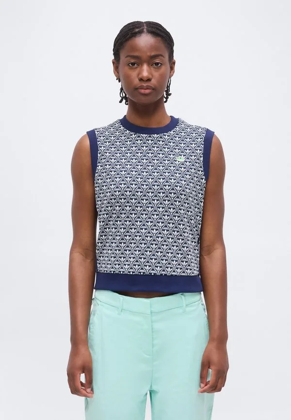 Джемпер-Жилет с полной отделкой Adidas Golf Originals, Night Indigo