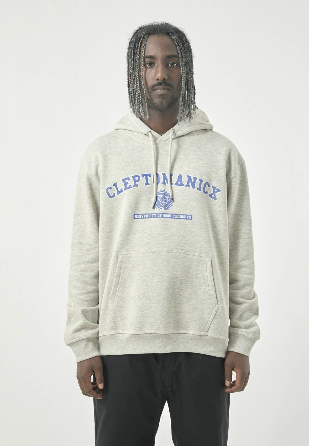 

Толстовка с капюшоном CLASSIC HANDS - Sweatshirt Cleptomanicx, серый