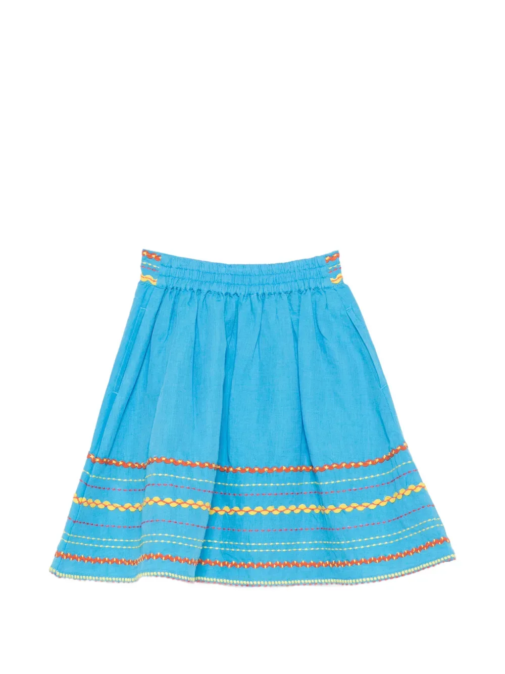Вышитая юбка Stella McCartney Kids, синий — фото 2