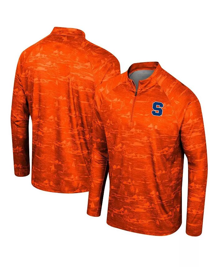 

Мужская оранжевая куртка Syracuse Orange Carson Raglan Quarter-Zip Colosseum