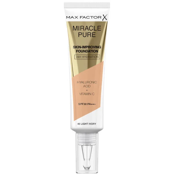 

Тональный крем miracle pure для улучшения кожи Max Factor, 30 мл., цвет light ivory