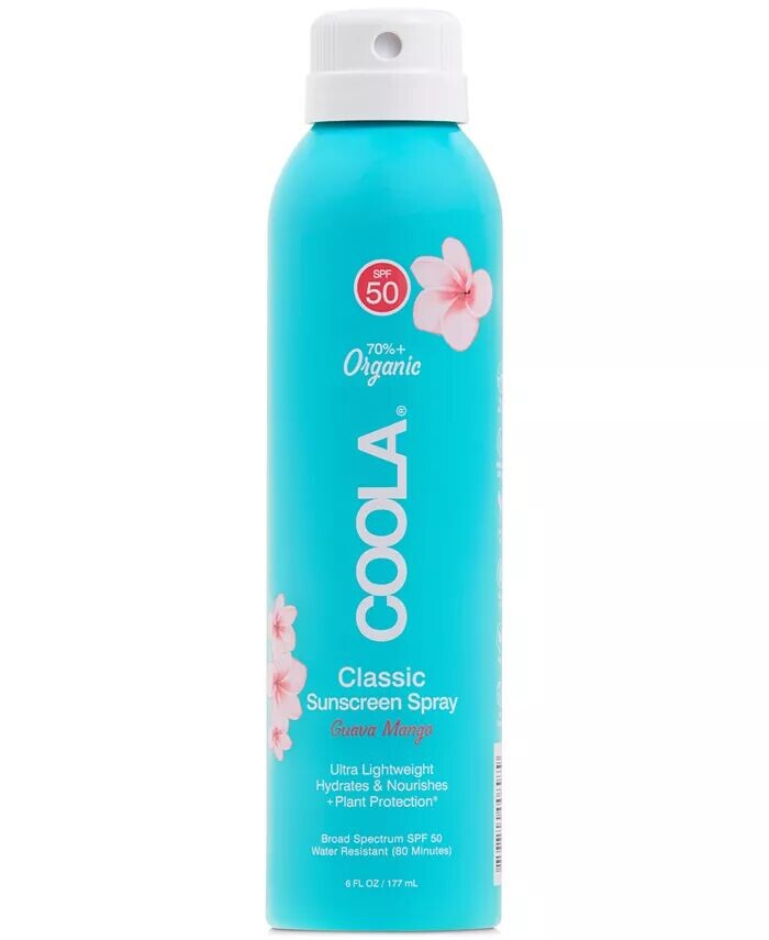 

Классический солнцезащитный спрей для тела SPF 50 — Гуава и манго, 6 унций Coola