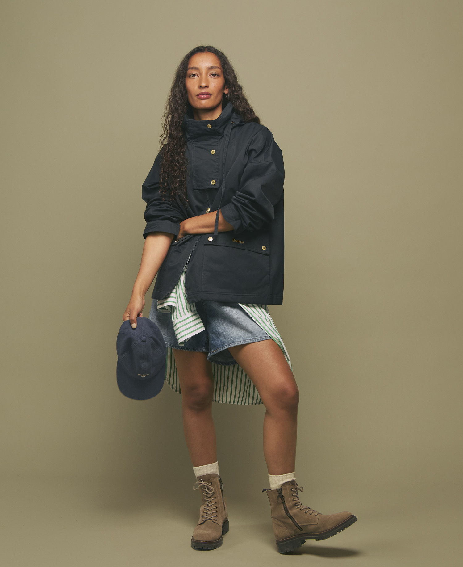 

Куртка-дождевик Barbour Cecile, темно-синий