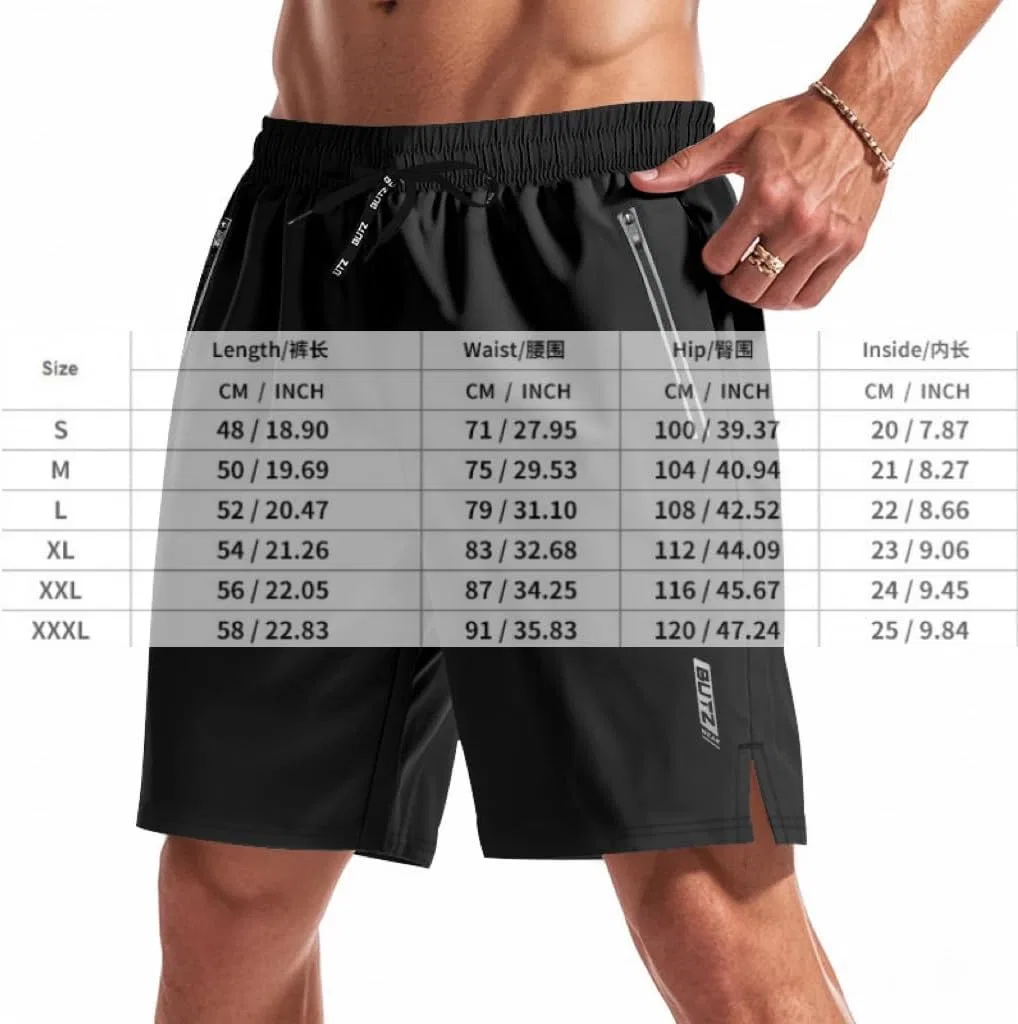 Шорты спортивные для бега, тренировок, с карманами на молнии, Navy Blue — фото 4