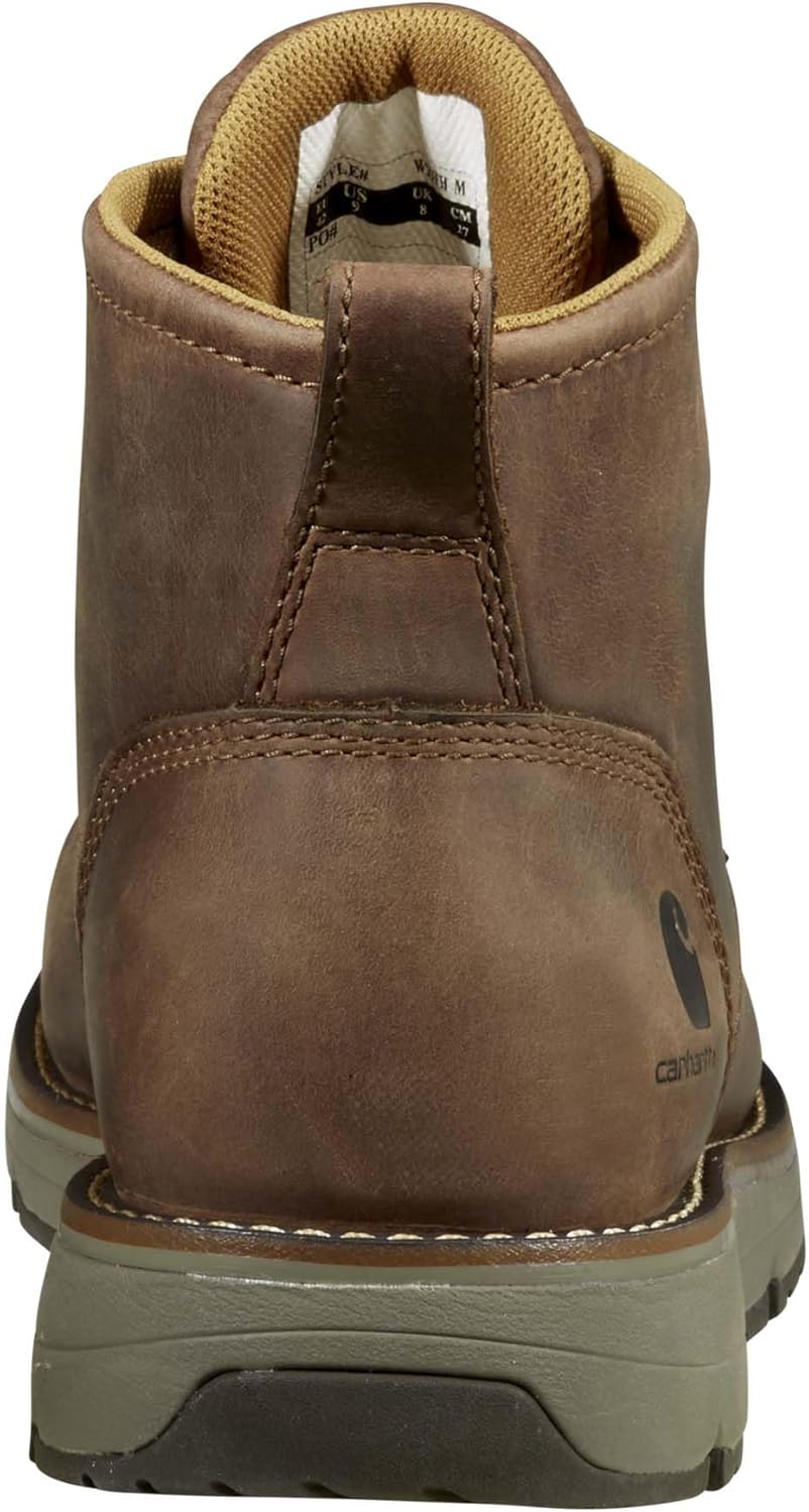 Carhartt мужские рабочие ботинки Millbrook 5" Waterproof Steel Toe Wedge, Brown — фото 3