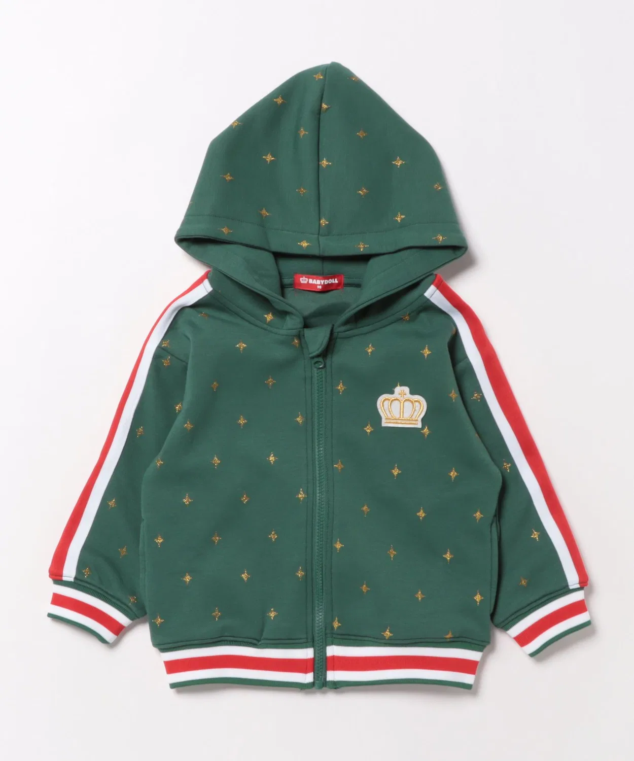 Детская спортивная кофта BABYDOLL Sparkle Line Zip Hoodie, Navy — фото 2