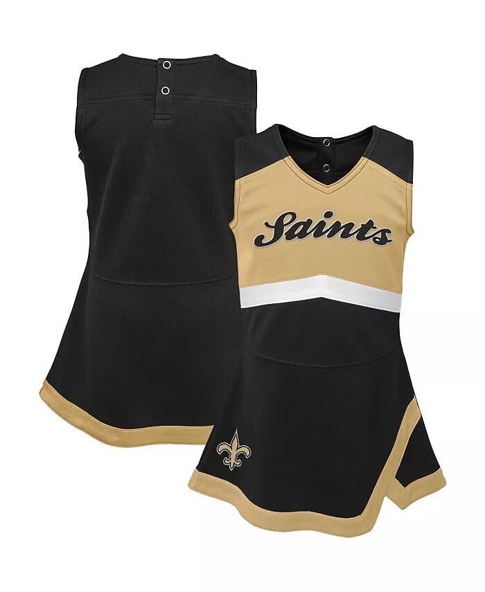 

Платье-джемпер для девочек черное New Orleans Saints Cheer Captain Outerstuff