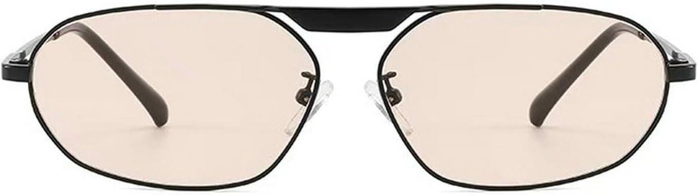 

Солнцезащитные очки Laureles в стиле ретро с нерегулярным многоугольным оправой «кошачий глаз» для женщин, модные, с металлическим каркасом, для мужчин, в стиле панк, солнцезащитные очки UV400, C1