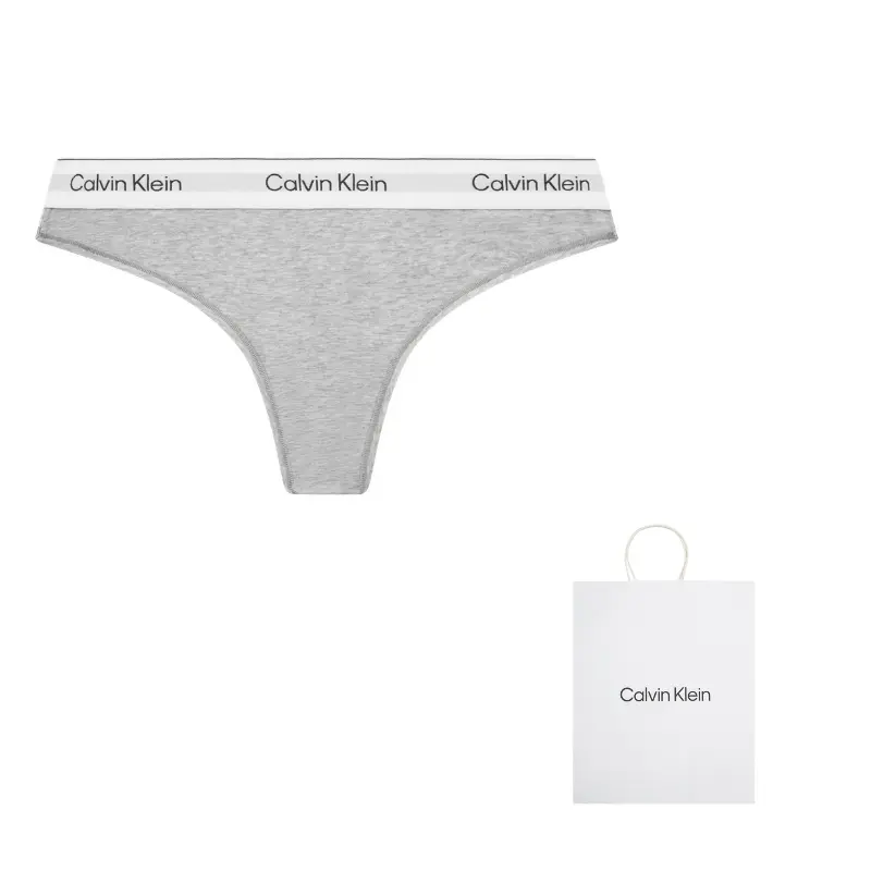 

Современный гравитационный бандо стринги для женщин Calvin Klein, серый