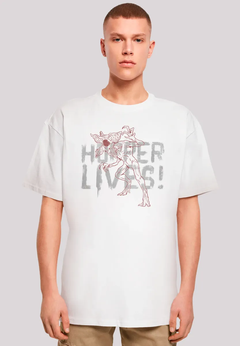 

F4NT4STIC Футболка "Stranger Things Hoppers Live", премиум качество, белый
