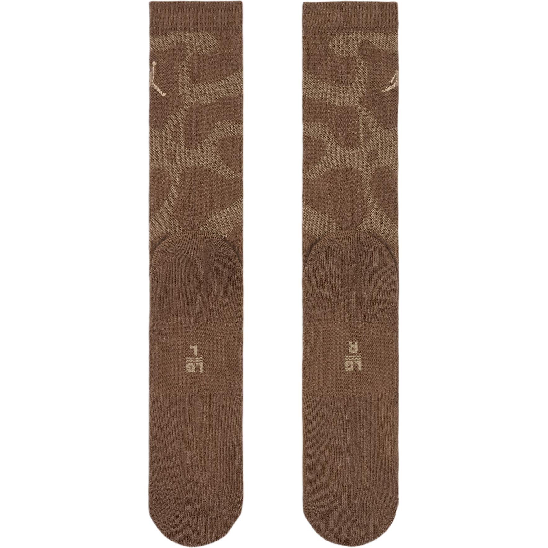 Jordan Повседневные амортизирующие носки Mid Calf унисекс 1 упаковка Brown — фото 3