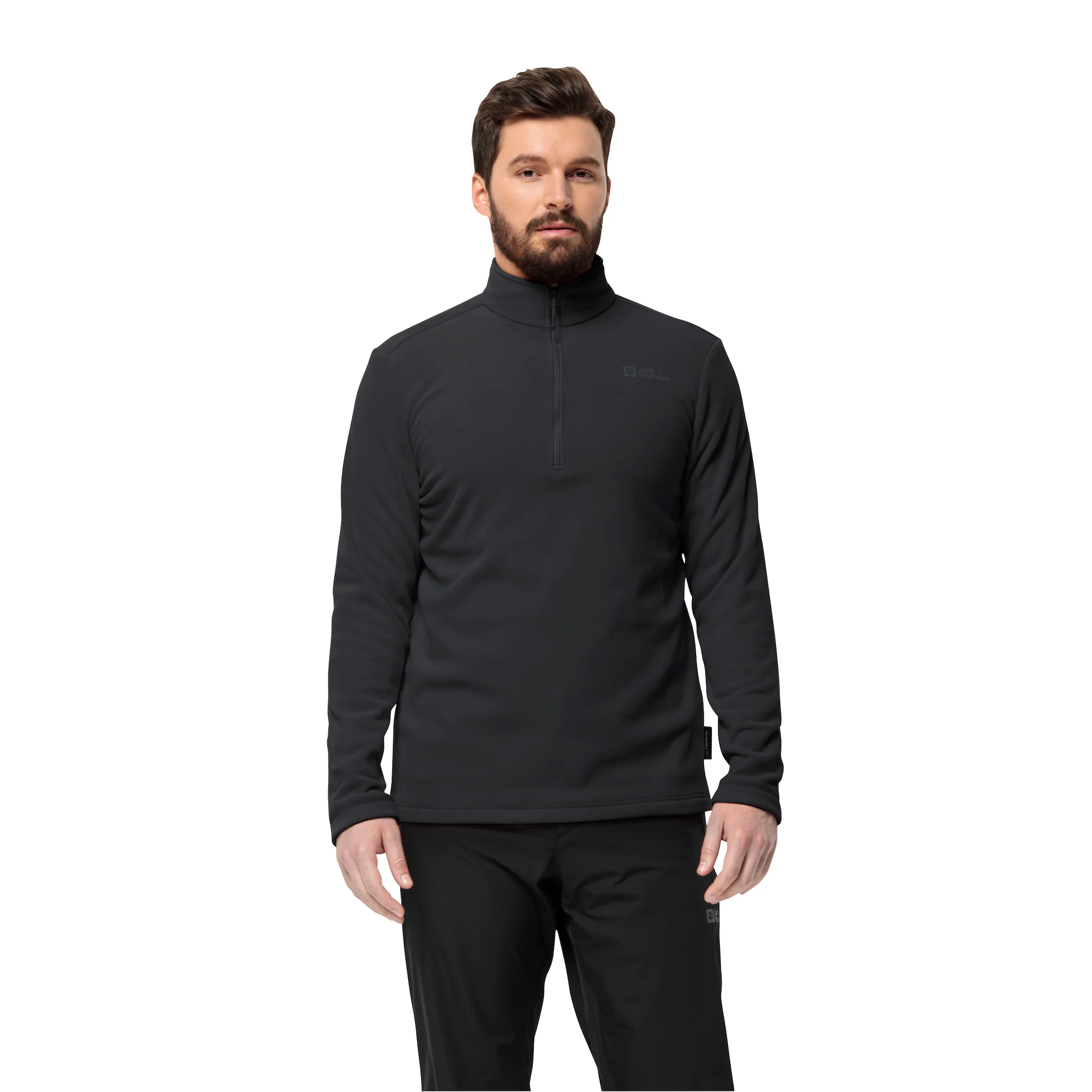 

Флисовый свитер Jack Wolfskin из переработанного полиэстера, черный