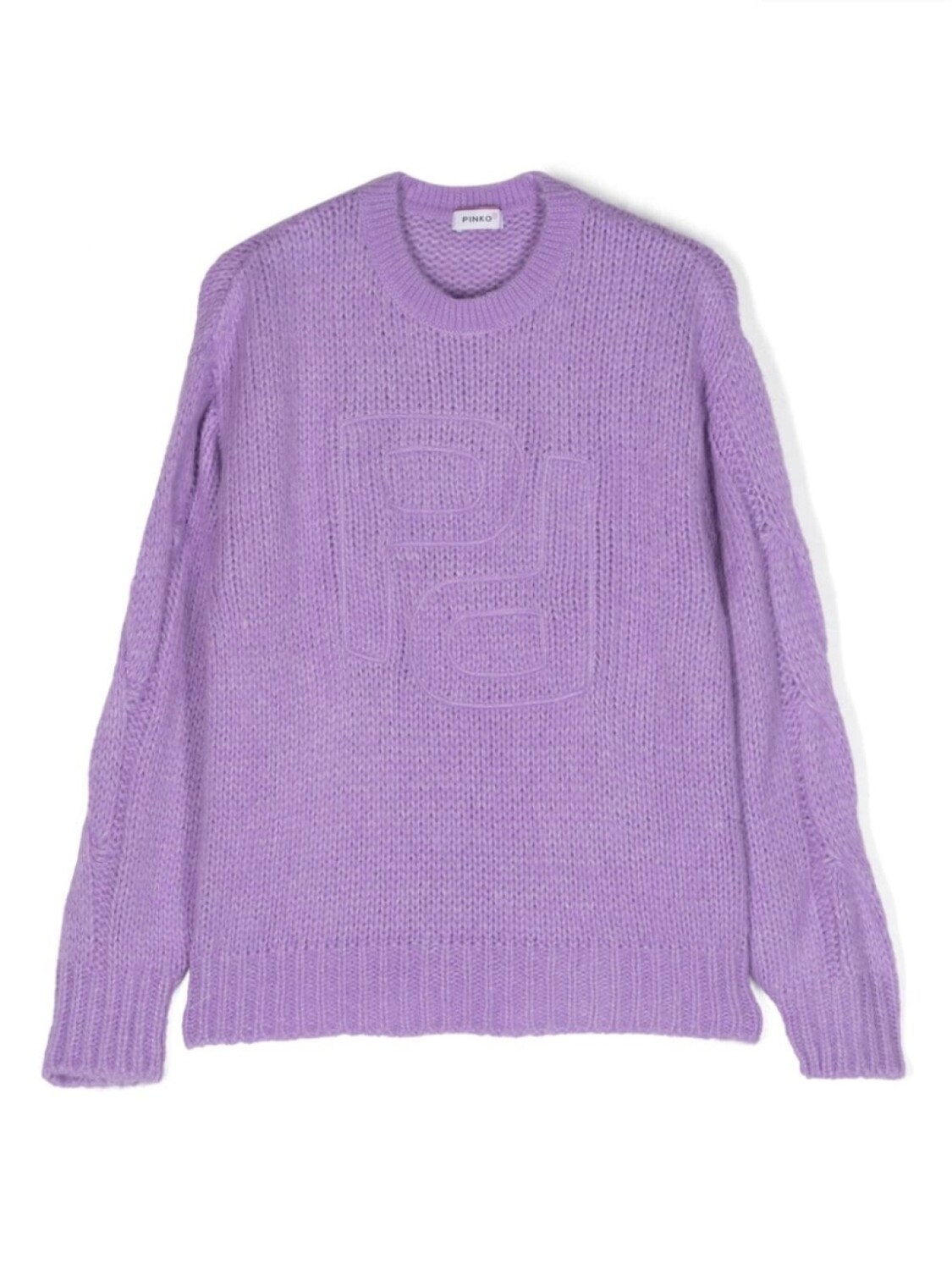 

Pinko Kids джемпер с вышитым логотипом, фиолетовый