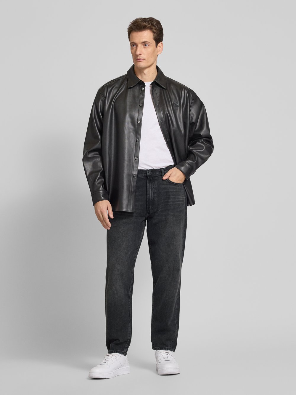 

Джинсы с 5-карманным дизайном HUGO, антрацит