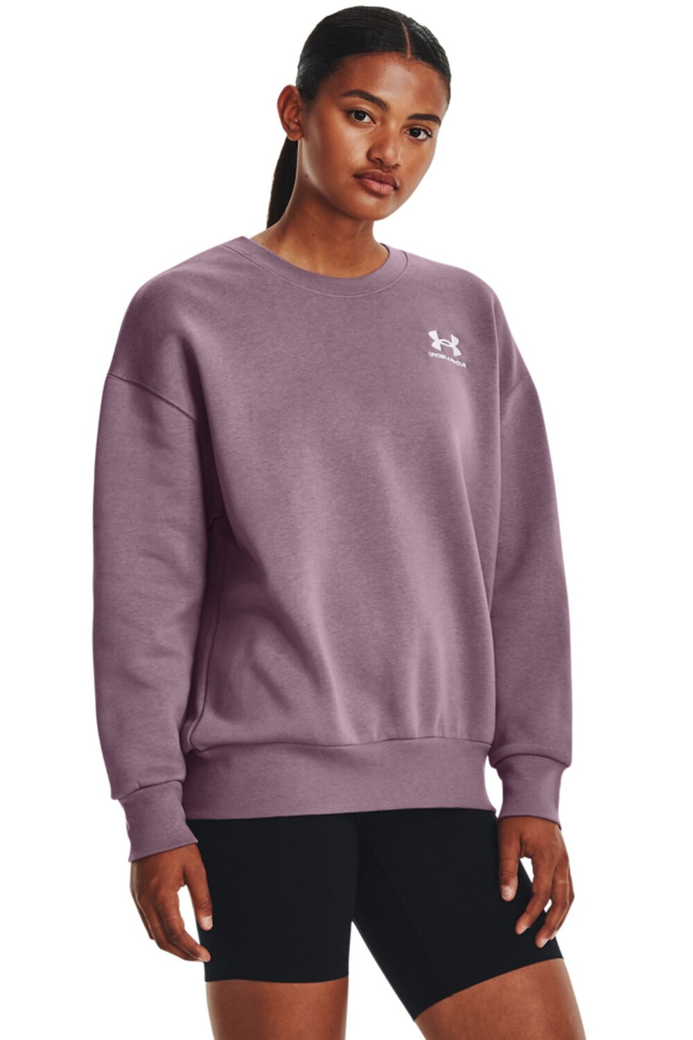 

Фиолетовый флисовый свитшот Essential Os с круглым вырезом Under Armour, фиолетовый