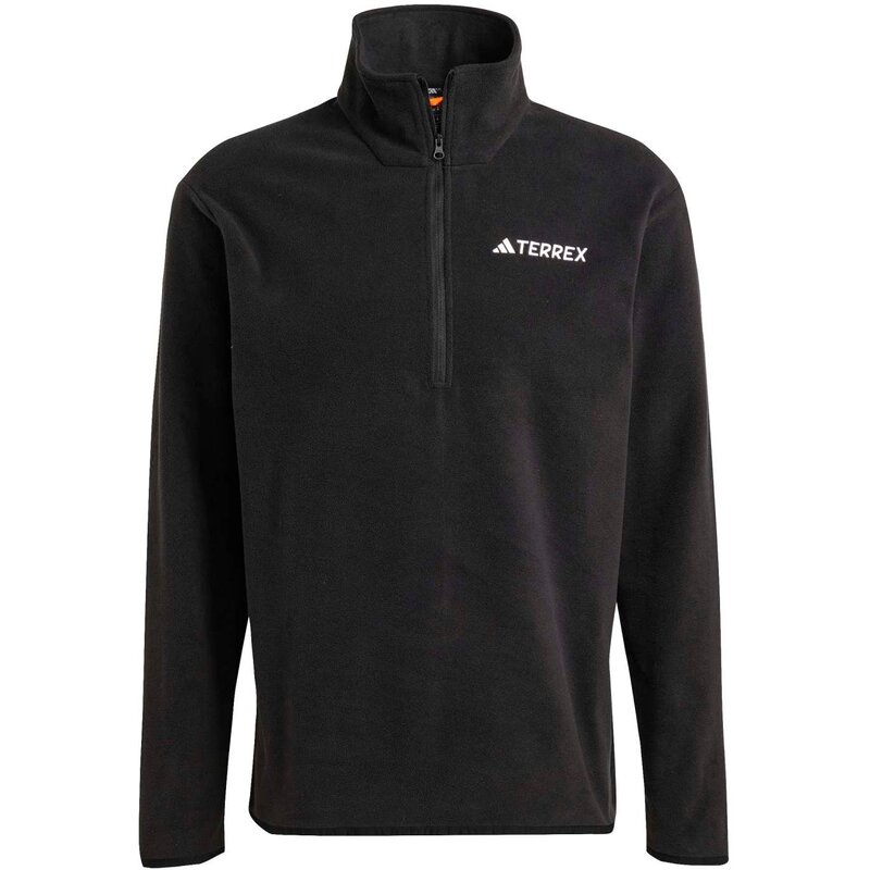 

Флисовый топ Rolli multi essentials с застежкой-молнией на 1/2 дюйма Adidas, черный