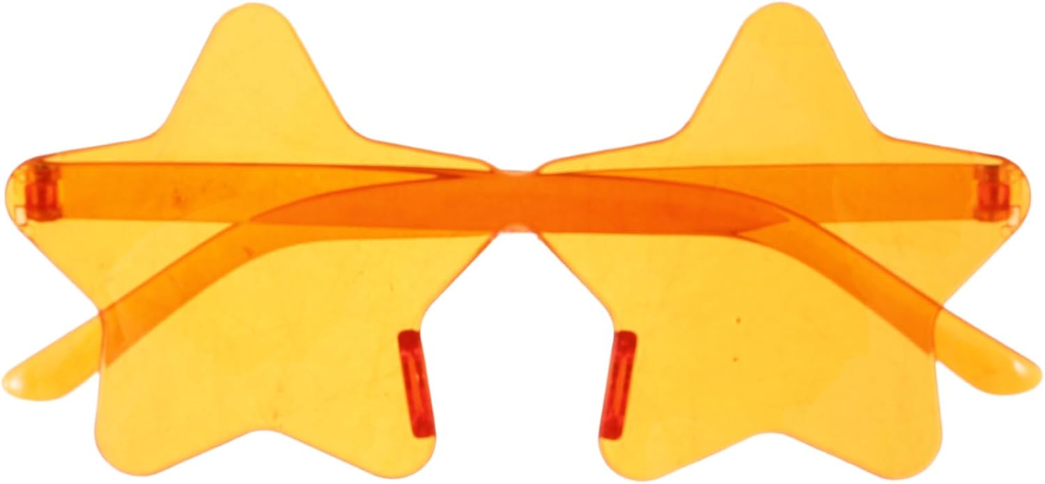 

GALPADA 1 пара стильных солнцезащитных очков без оправы со звездами для вечеринок, яркие цветные очки для взрослых, модный аксессуар для мероприятий. Прочные и многоразовые. Привлекательный аксессуар для торжественных случаев