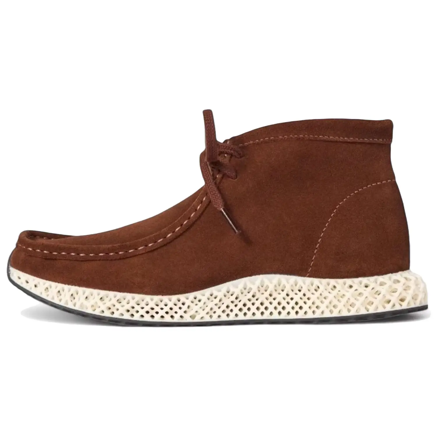 

Clarks Ronnie Fieg X X Clarks 8th Street Wallabee Mid 4D 'Chestnut' Adidas, светло-коричневый