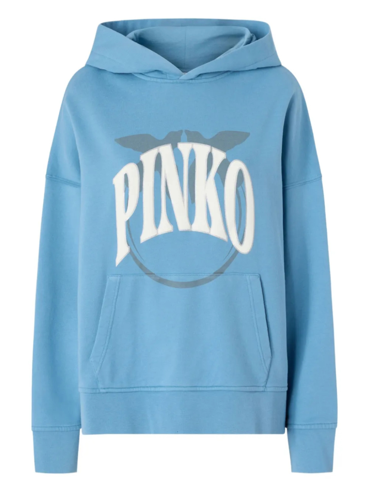 

PINKO худи с логотипом, синий